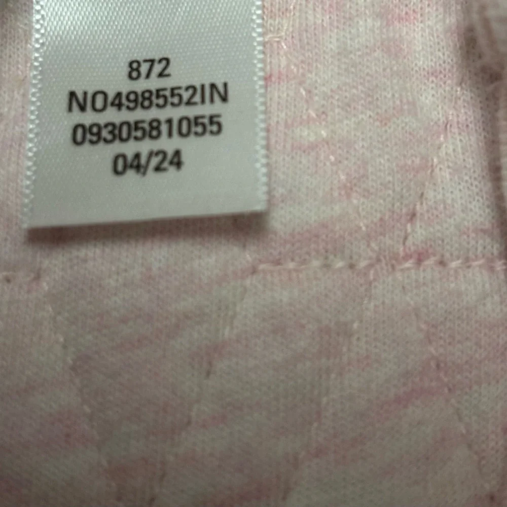 Nordstrom baby quilted bunting with fold over cuffs, size 6m